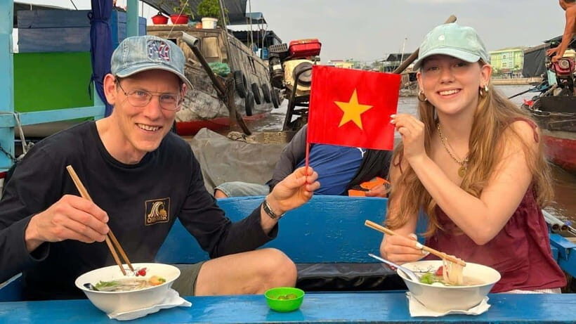 Can Tho: Floating Market explore local life, Mekong farm - The family rice noodle house: learning the craft, not shopping