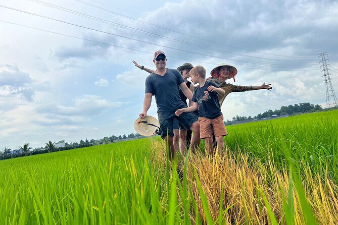 Mekong Day Trip Explore Village Bicycle CookingClass Group 12 Pax - My Tho on the Tien River: boat time and Đàn Ca Tài Tử